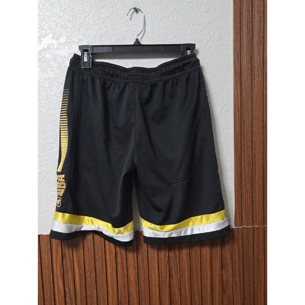 Black and Yellow Kids Large Sz Athletic Shorts NBA 14_16
